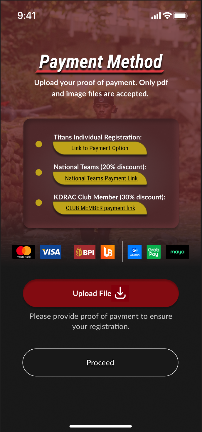 Category Selection Screen