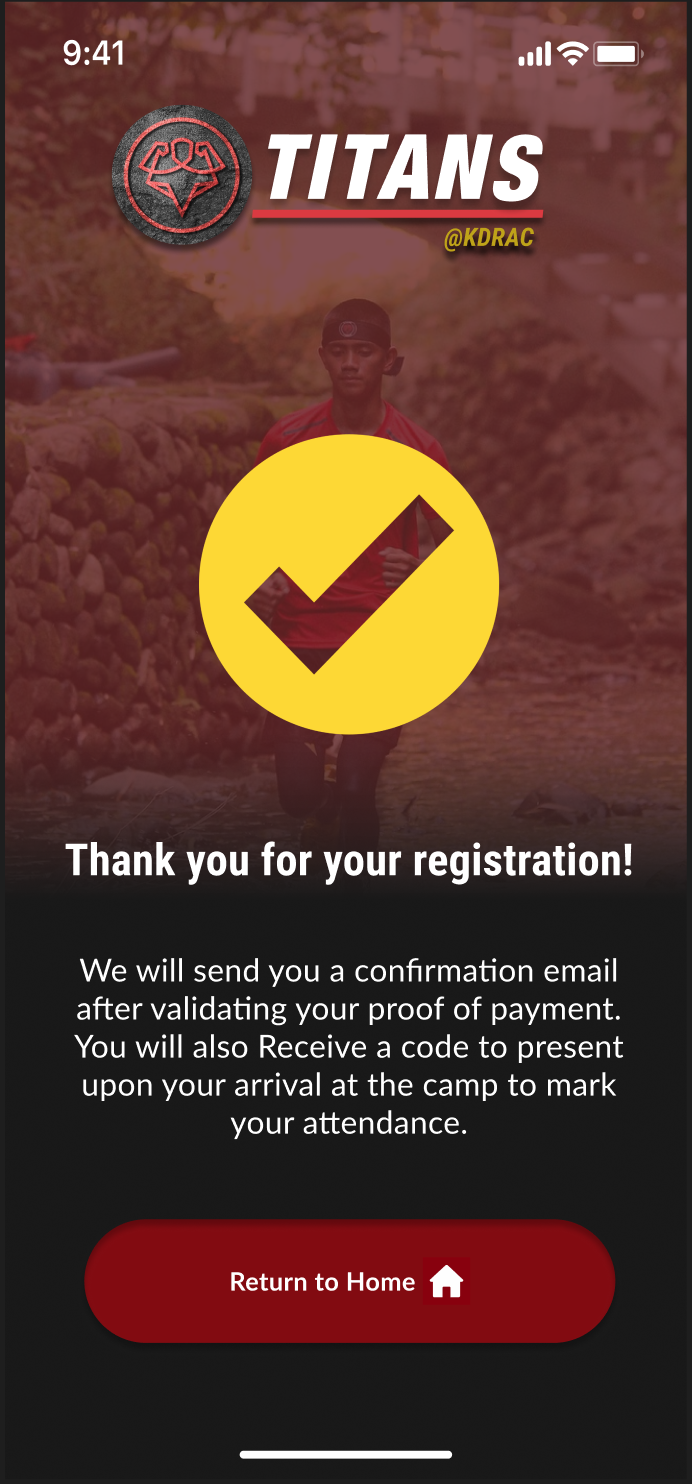 Payment Upload Screen